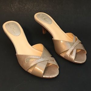 Cole Haan Air Nora Slide Sandal Champagne